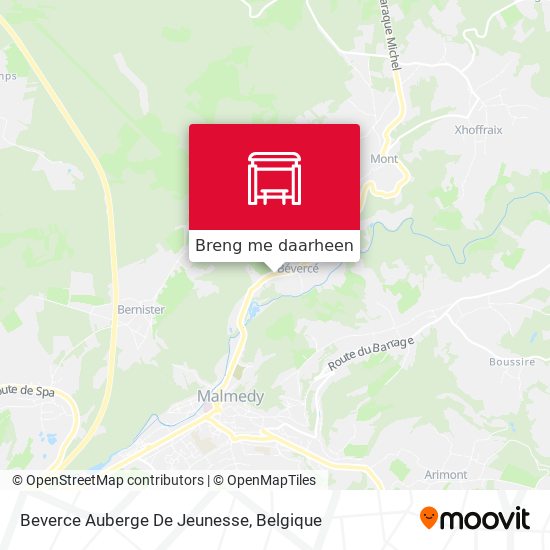 Beverce Auberge De Jeunesse kaart