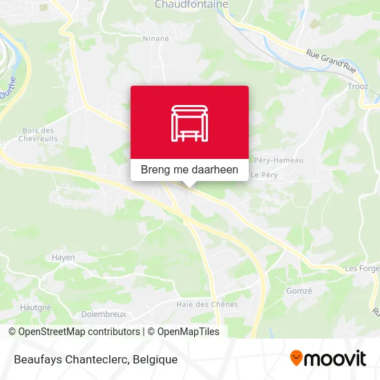 Beaufays Chanteclerc kaart