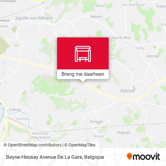 Beyne-Heusay Avenue De La Gare kaart
