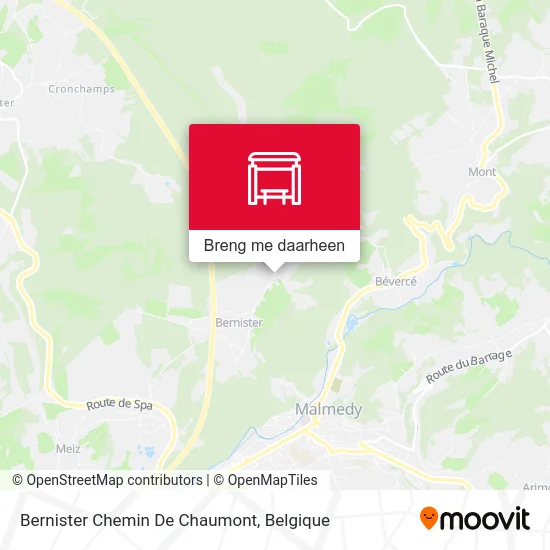 Bernister Chemin De Chaumont kaart