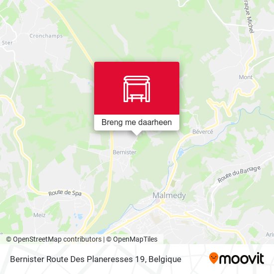 Bernister Route Des Planeresses 19 kaart