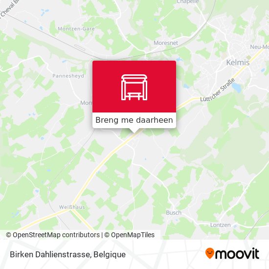 Birken Dahlienstrasse kaart