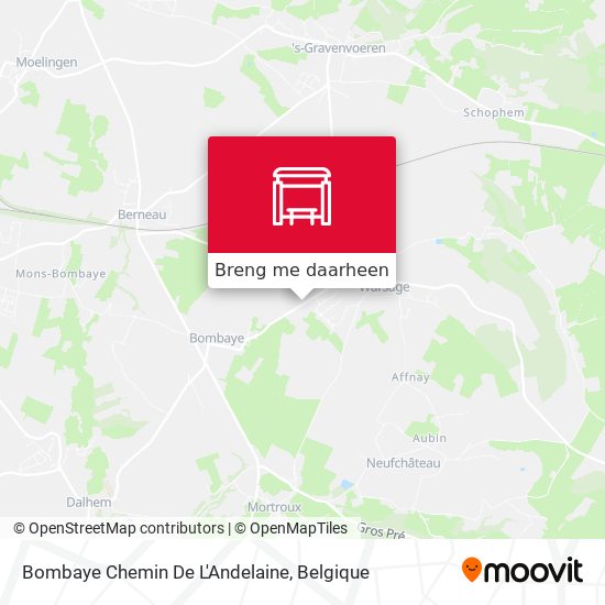 Bombaye Chemin De L'Andelaine kaart