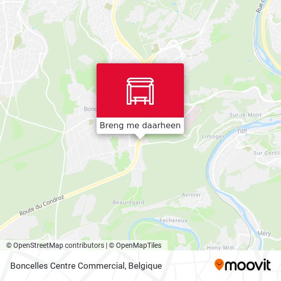Boncelles Centre Commercial kaart