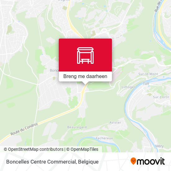 Boncelles Centre Commercial kaart