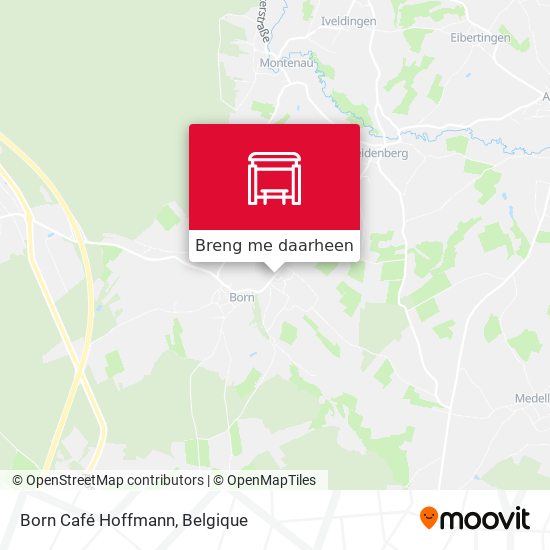 Born Café Hoffmann kaart