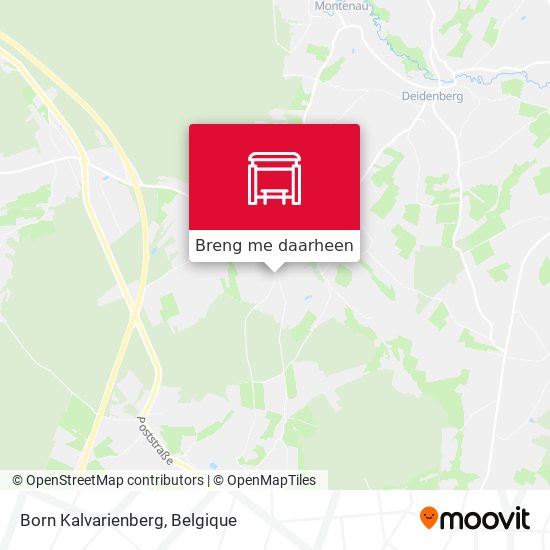 Born Kalvarienberg kaart