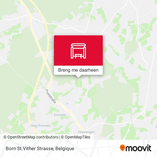 Born St.Vither Strasse kaart