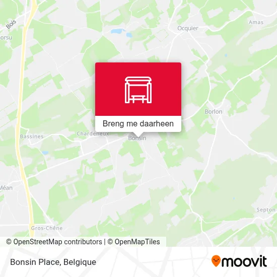 Bonsin Place kaart