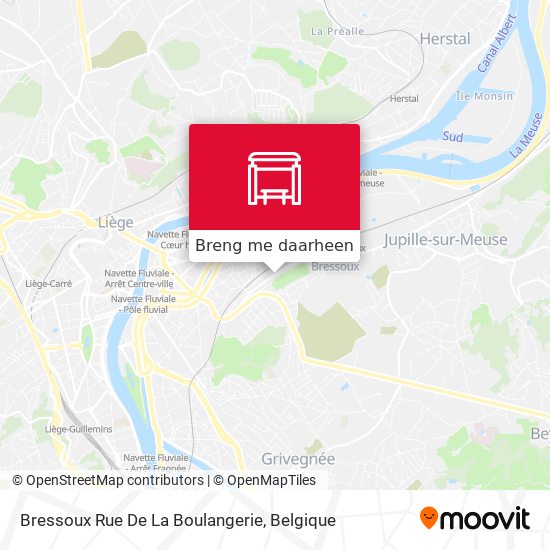 Bressoux Rue De La Boulangerie kaart