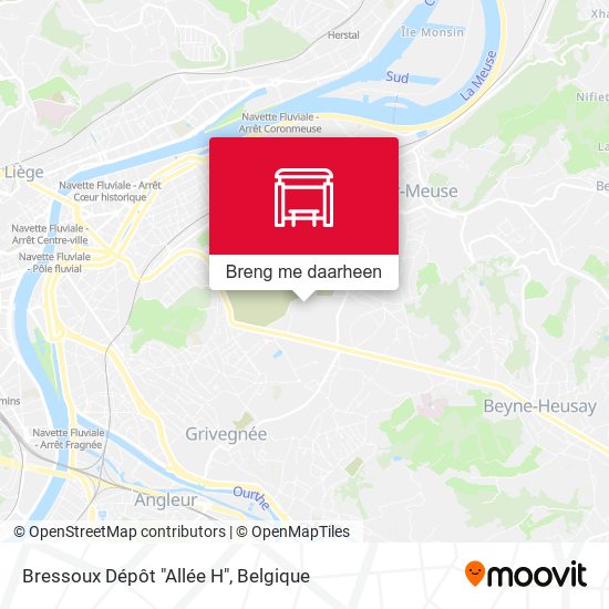 Bressoux Dépôt "Allée H" kaart