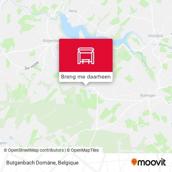 Butgenbach Domäne kaart