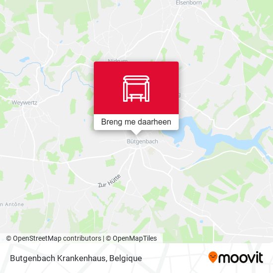 Butgenbach Krankenhaus kaart