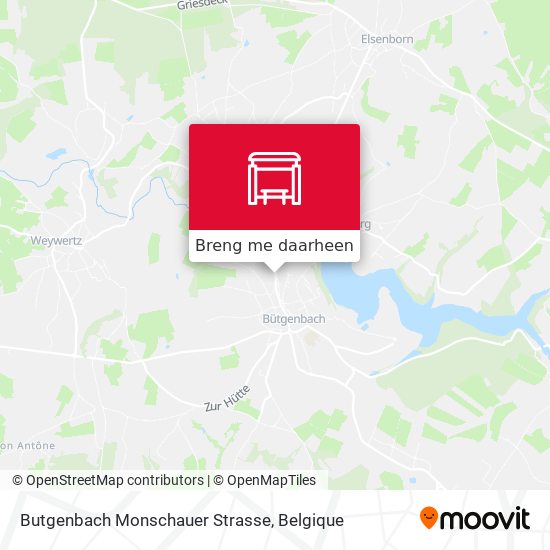 Butgenbach Monschauer Strasse kaart