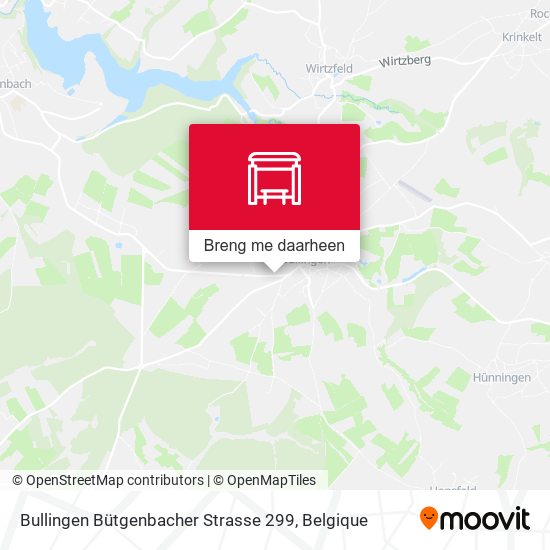 Bullingen Bütgenbacher Strasse 299 kaart