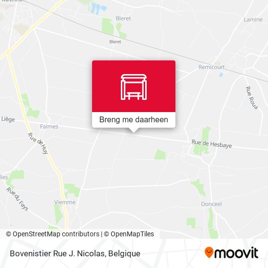 Bovenistier Rue J. Nicolas kaart