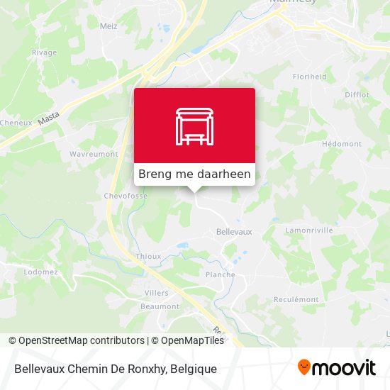 Bellevaux Chemin De Ronxhy kaart