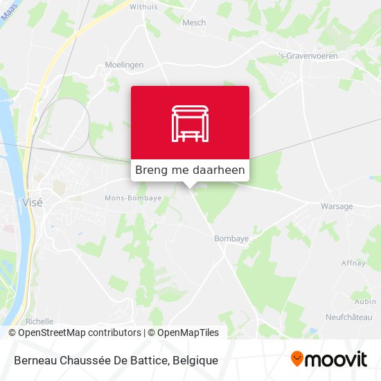 Berneau Chaussée De Battice kaart