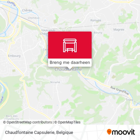 Chaudfontaine Capsulerie kaart