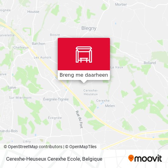 Cerexhe-Heuseux Cerexhe Ecole kaart