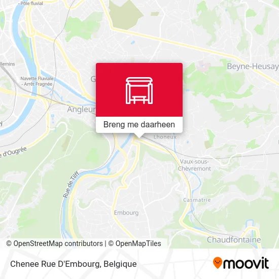 Chenee Rue D'Embourg kaart