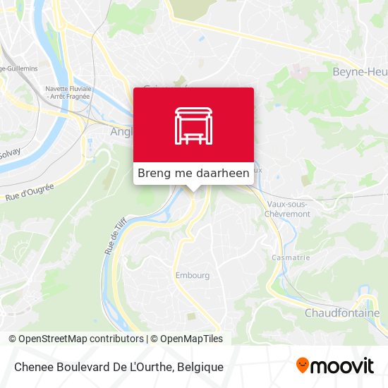 Chenee Boulevard De L'Ourthe kaart