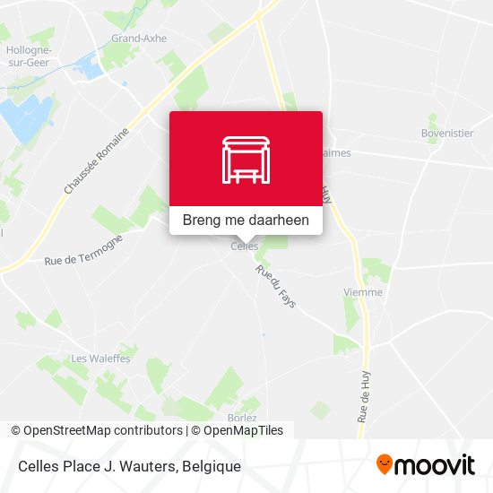 Celles Place J. Wauters kaart