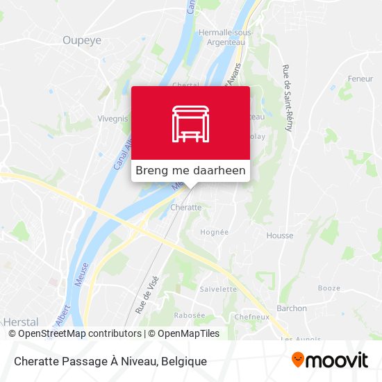 Cheratte Passage À Niveau kaart