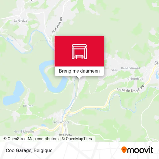 Coo Garage kaart