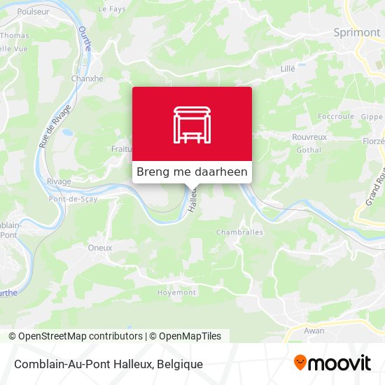 Comblain-Au-Pont Halleux kaart