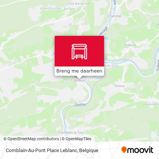 Comblain-Au-Pont Place Leblanc kaart