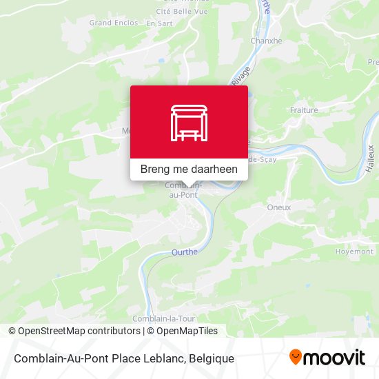 Comblain-Au-Pont Place Leblanc kaart