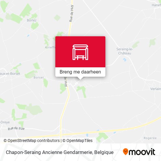 Chapon-Seraing Ancienne Gendarmerie kaart