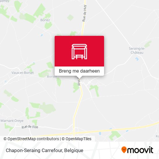 Chapon-Seraing Carrefour kaart
