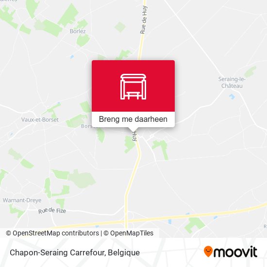Chapon-Seraing Carrefour kaart