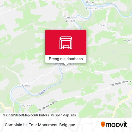 Comblain-La-Tour Monument kaart
