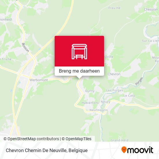 Chevron Chemin De Neuville kaart