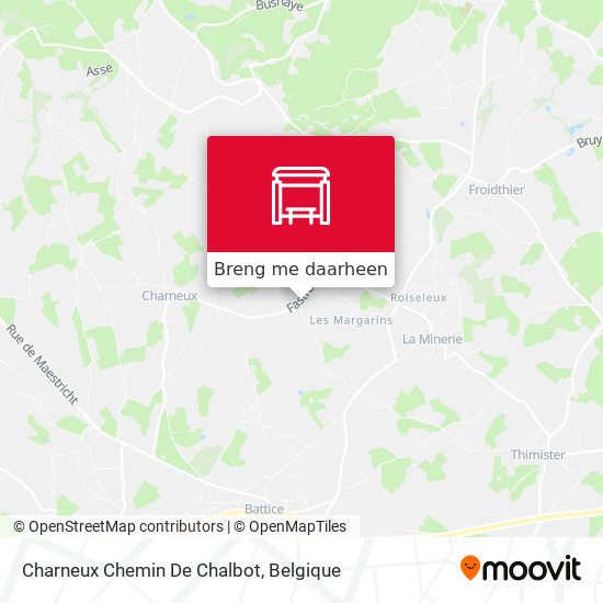 Charneux Chemin De Chalbot kaart