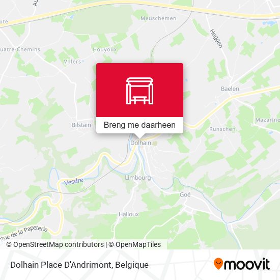 Dolhain Place D'Andrimont kaart