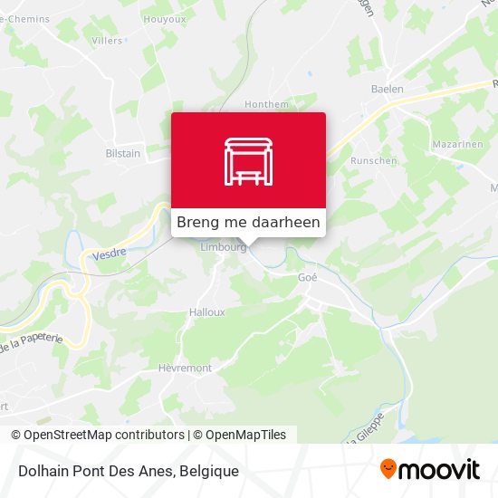 Dolhain Pont Des Anes kaart