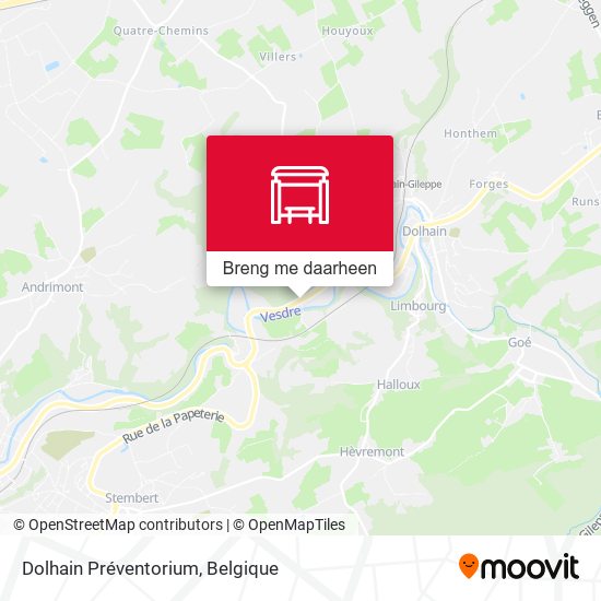 Dolhain Préventorium kaart