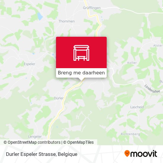 Durler Espeler Strasse kaart
