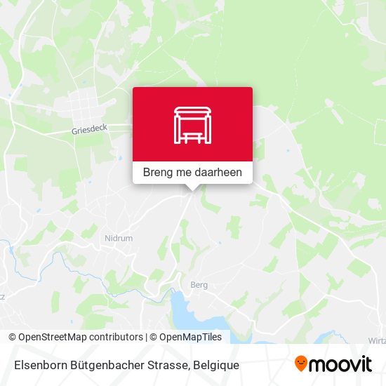 Elsenborn Bütgenbacher Strasse kaart