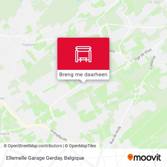 Ellemelle Garage Gerday kaart
