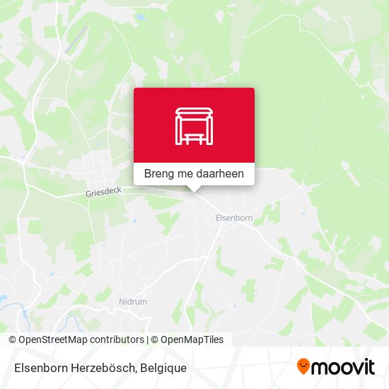 Elsenborn Herzebösch kaart