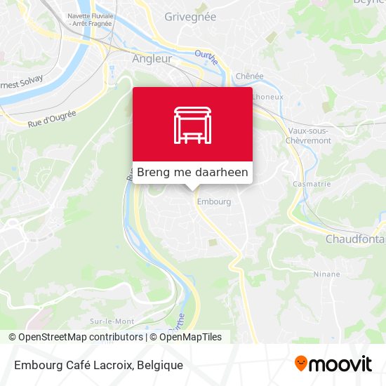 Embourg Café Lacroix kaart