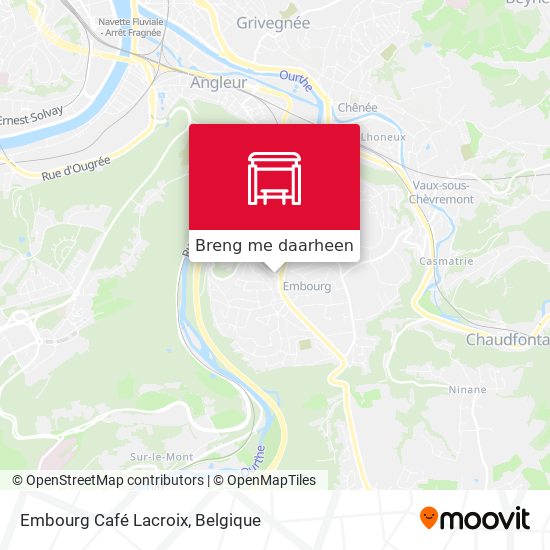 Embourg Café Lacroix kaart