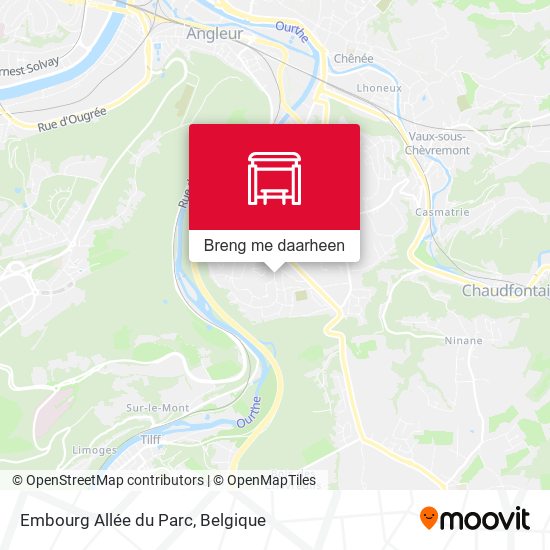 Embourg Allée du Parc kaart