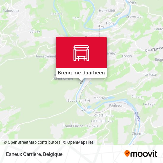 Esneux Carrière kaart
