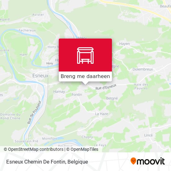 Esneux Chemin De Fontin kaart